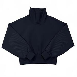 Lululemon Full Flourish Cowl Neck Sweater Black Size 4